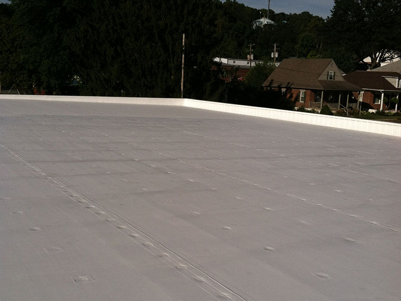 restoration of a low slope roof