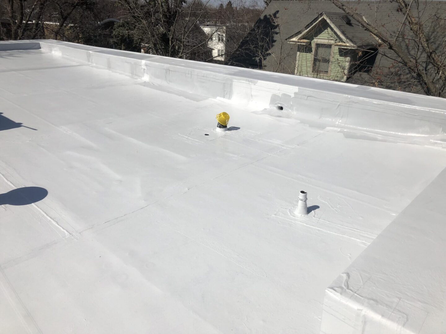 installing vents and ducts on roof for better insulation