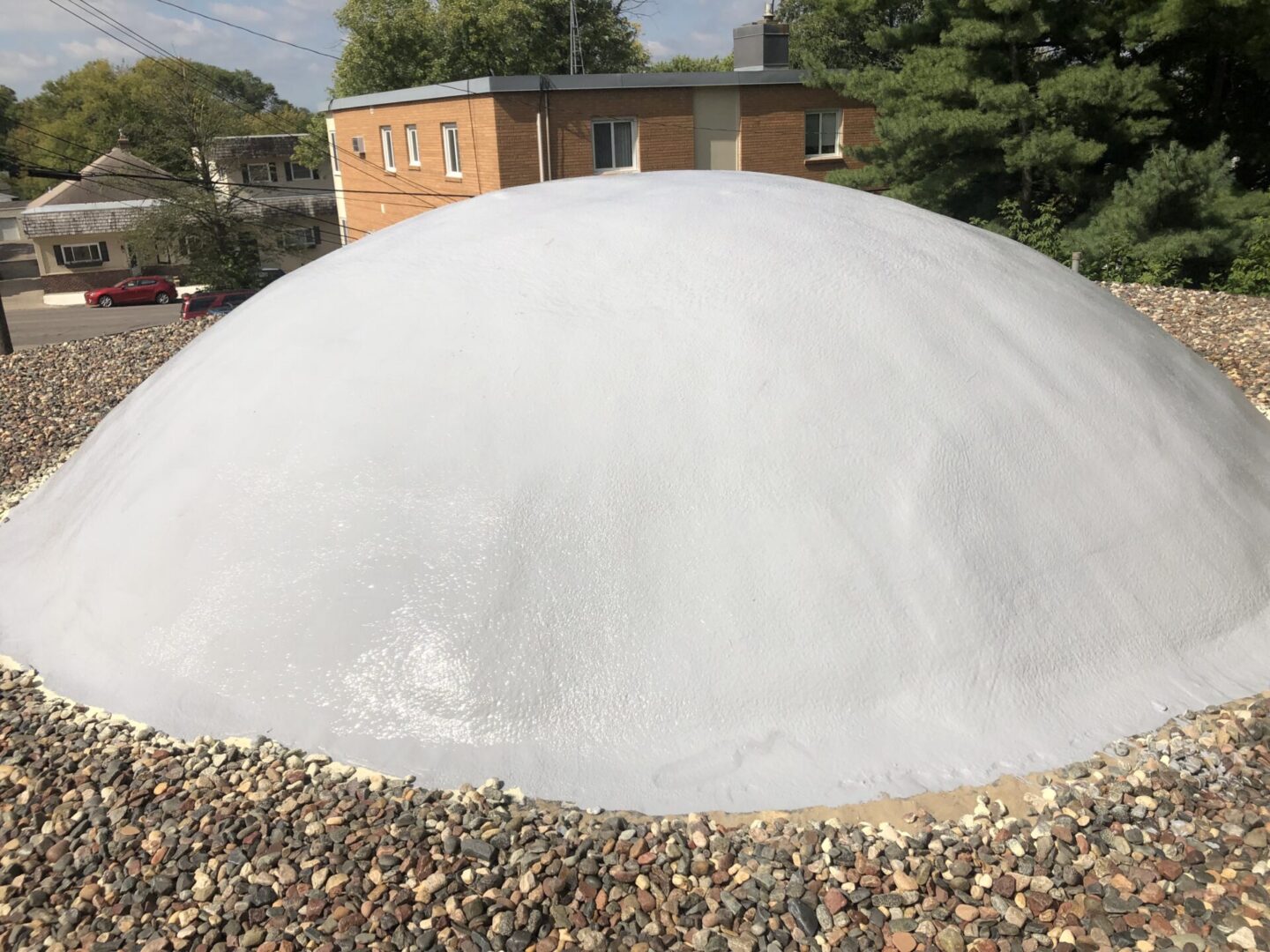 white dome construction for insulation