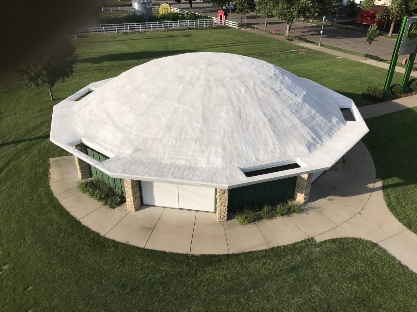 custom domed construction from different angle